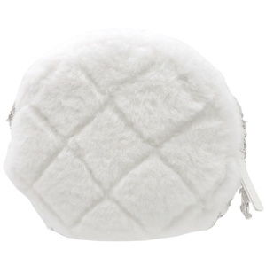 Chanel Fur Coco Shoulder White Mark Chain Fake Fur Bag